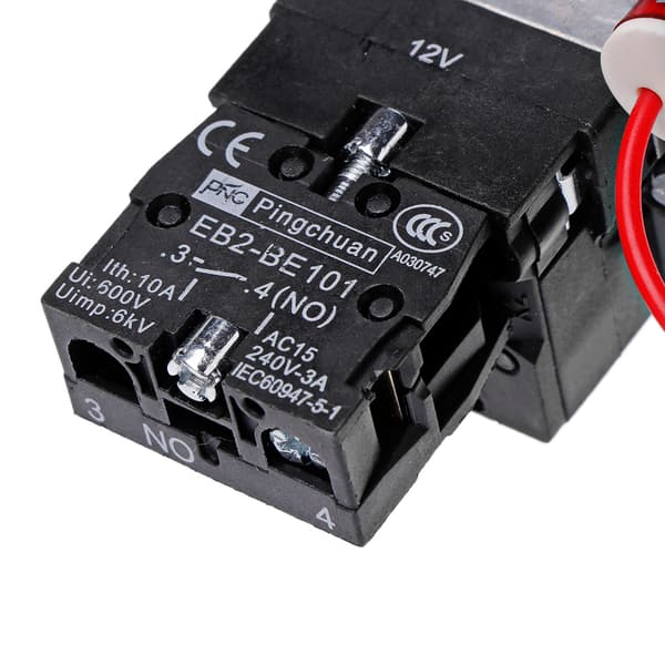 12V Racingbil Motor Start Trykknapp Tenningsbryter Panel Rød LED Vippebryter