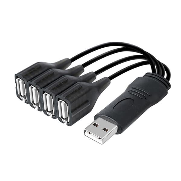 Multiport 4 Port Extender Hubs USB2.0 Han til 4 USB Hun Splitter Kabel