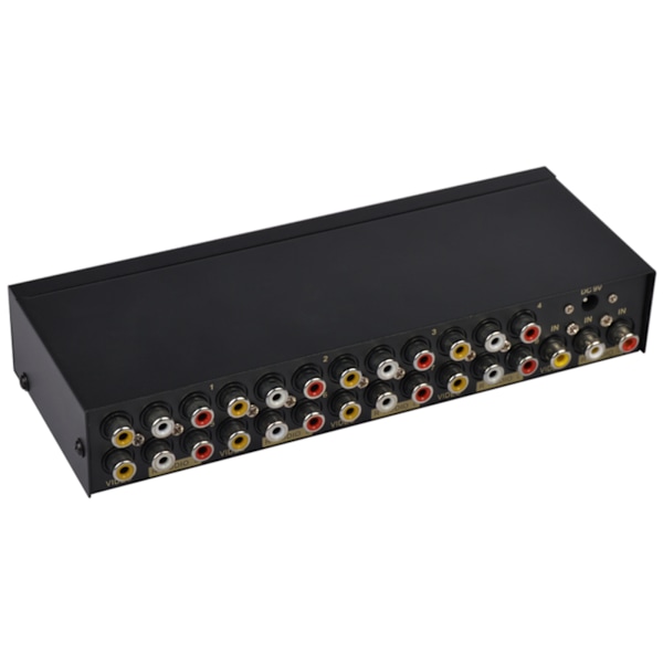 8-vägs Komposit RCA AV Splitter 1X8 Video 1 in 8 ut Splitter Distributör HDTV