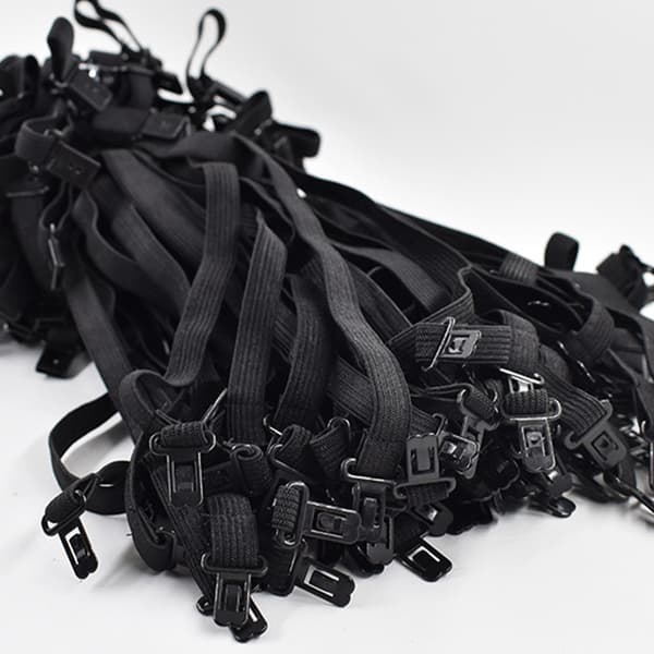 10 stk. DIY Tilbehør Sløyfe Justerbart Belte Elastisk Stroppforlenger med Klips