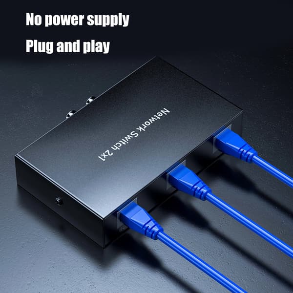 Netværk Switching 2 til 1 RJ45 Splitter Internet Extender RJ45 Konnektor