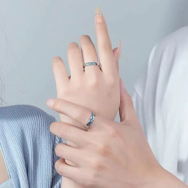 Mode Van-Gogh Stjernehimmel Parring Til Kvinder Mænd Romantisk Fingerring Ladies