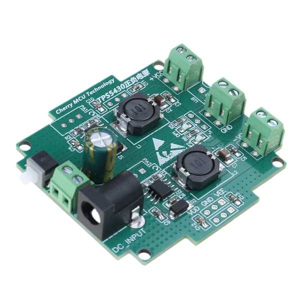 Høyeffektiv TPS5430 Strømforsyningsmodul Kompakt Dobbel Utgangsdesign