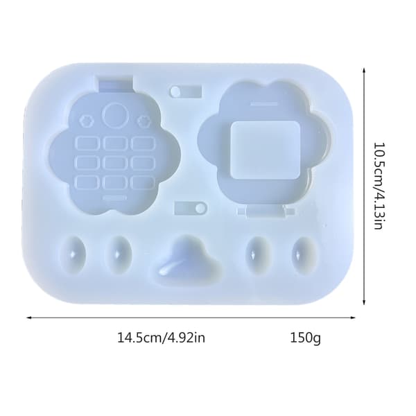 Resin Støbe Shaker Form, Epoxy Kviksand Silikoneforme, Resin Shaker Forme