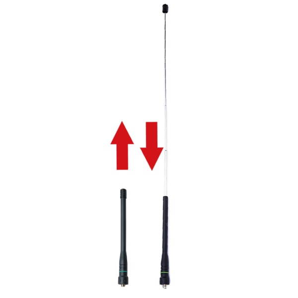 Antennadapterkabel hona till UHF/VHF Antennjusterbara radioantenner för UV-5R BF-888S UV-82 UV-9R