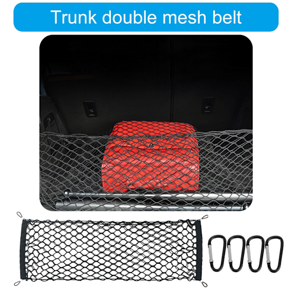 Lastnät för Pickup Elastiskt Nät Bädd Fällbart Flak Nät Lastbilsspännband Mesh