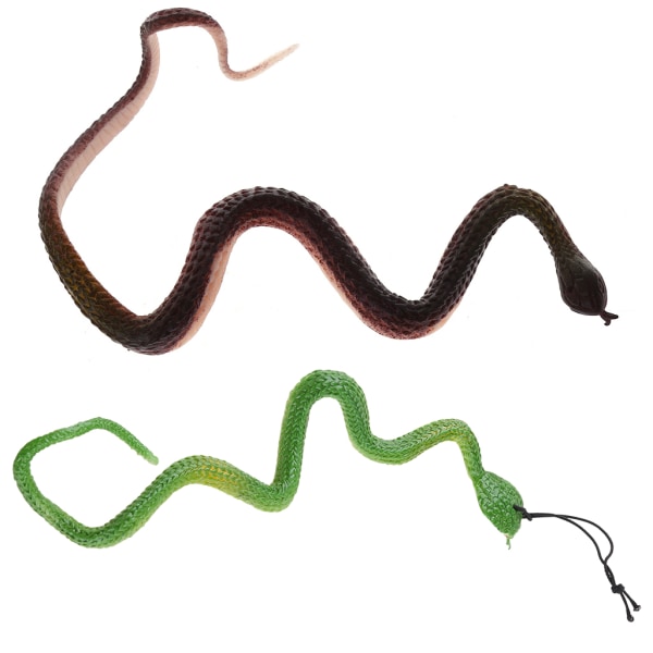 Nyhet Trick Leksaker Simulering Snake Whimsy Gummi Små ormar
