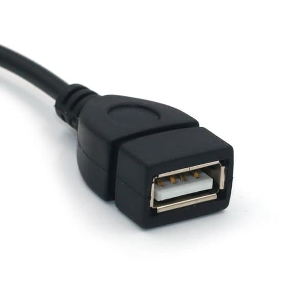 Oppgradert 3,5 mm hann AUX-lydplugg til USB hunn-omformeradapter