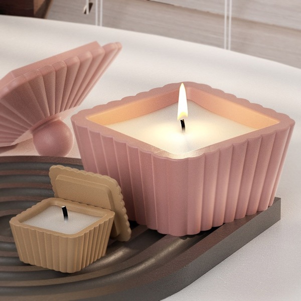 Silikonförvaringsburkform Smyckeskrinformar Stripe Trapezformade behållarformar L