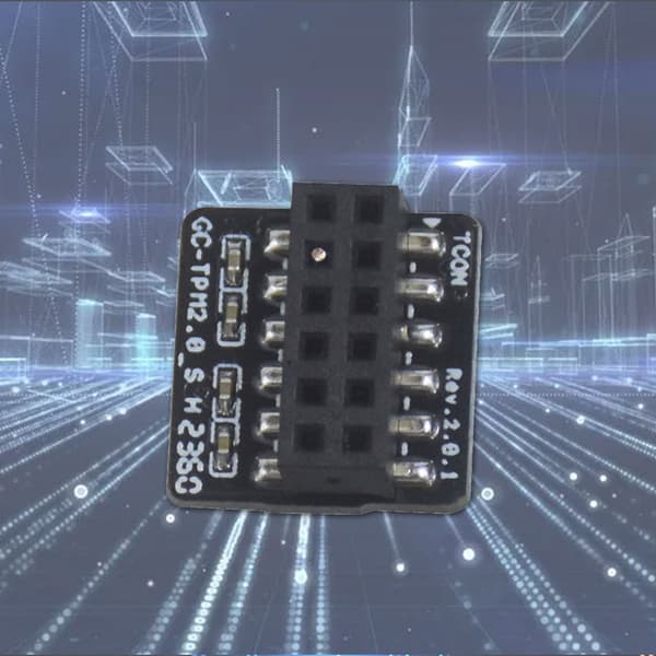 TPM 2.0 Kryptert Sikkerhetsmodul LPC 12Pin Hovedkortkort TPM 2.0 Modul