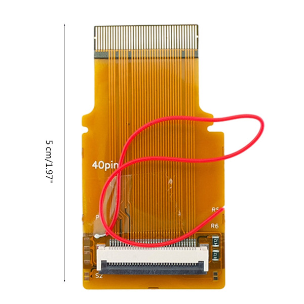 Bakgrundsbelyst adapterskärmmodul med 40-stiftskabel Spelkonsol Bandkabelbyte Frontljusadapter