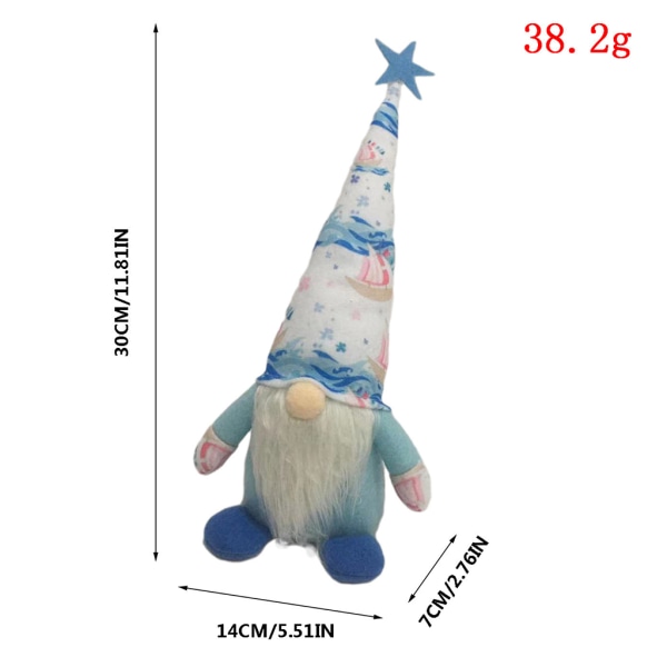 Summer Ocean Gnome Tomte Nisse Scandinavian Swedish Elf Farmhouse Köksinredning null - C