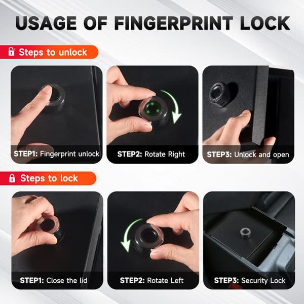 Integrert Armlene Sikkerhetsskap Innbruddssikre Design Sikker for Biler