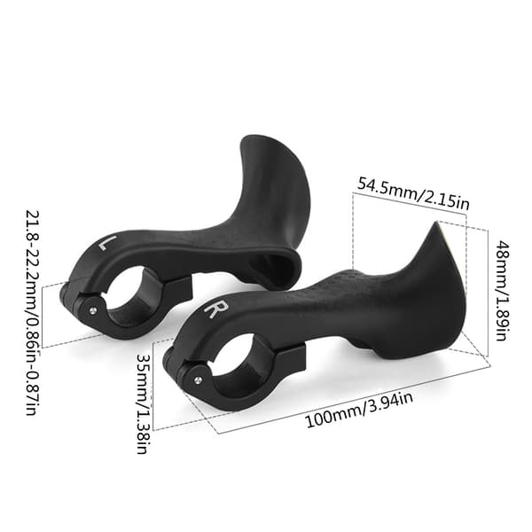 Ergonomiske cykelstyr-ender til mountainbikes, cykeldele
