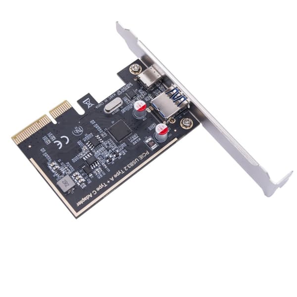PCIE USB 3.2 GEN2 10G Typ C 10G Adapter PCIE Expansionskort Risers ASM1142
