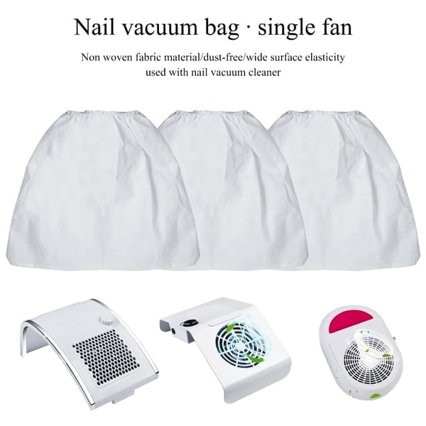 Erstatning Nonwoven Neglestøvsugerpose 5 Stk. Neglestøvopsamlerpose