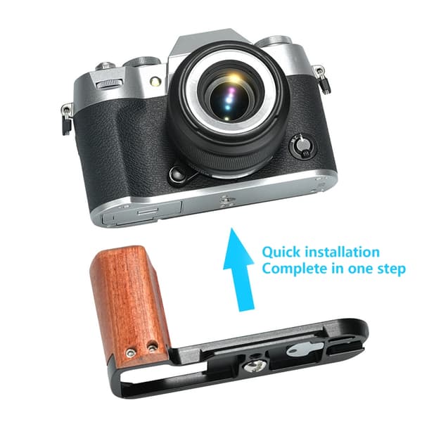 Pæretræ Håndgreb Quick Release Plade til X-T50 Elegant Kameratilbehør
