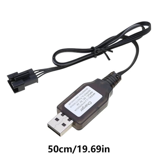 7.4V Opladerkabel SM4P til DE36W DE65 HM202 EC08 EC16 USB Opladerledning