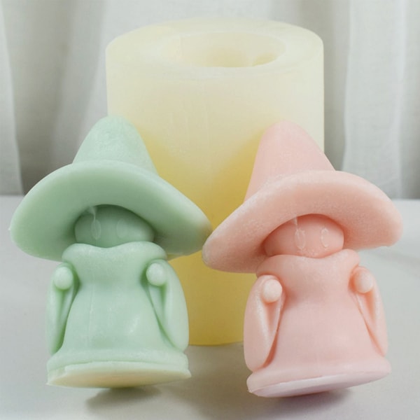 Mushroom Spectre Form Söt figur Aromaterapi Form DIY Form Doftljus Molds