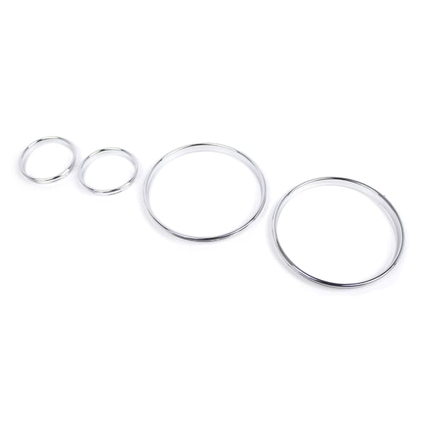 Krom Målere Instrumentpanel Urskiver Ringe Ramme Trim Speedometer til E39 E38 E53