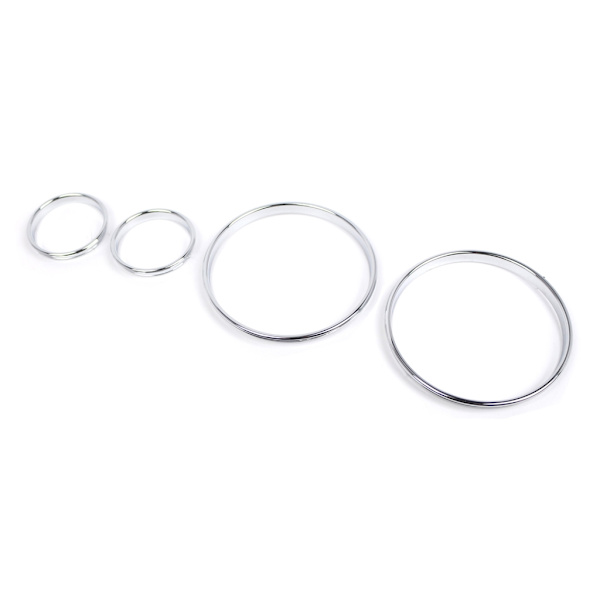 Krom Mätare Instrumentbräda Urtavla Ringar Ram Trim Hastighetsmätare för E39 E38 E53