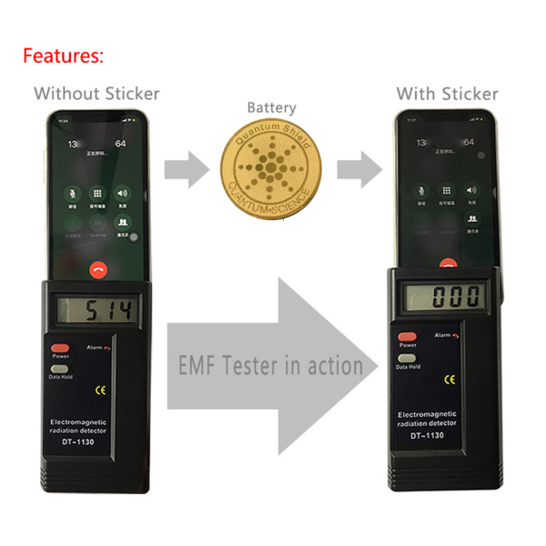 10 st Energy Anti Radiation Shield EMF för skydd Mobil mobiltelefon klistermärken