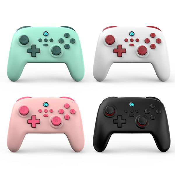 Ny trådlös Bluetooth-kompatibel Gamepad för NS SwitchPro Controller Limited Theme Joystick för PC och SwitchPro OLED-spel Pink