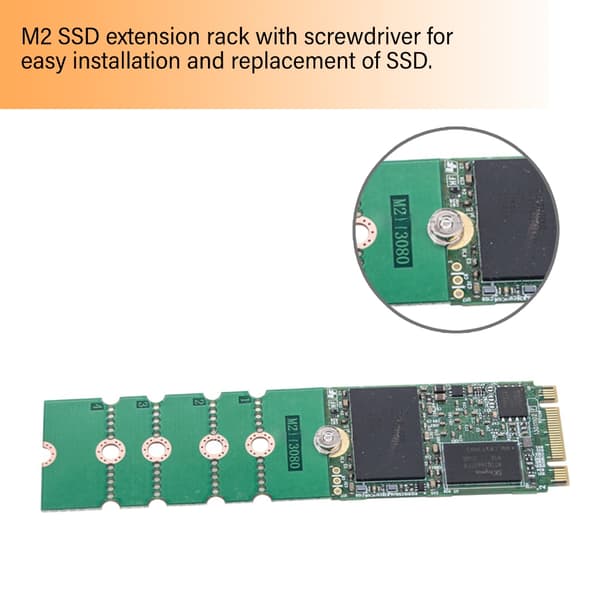 M.2 Udvidelseskort 2230 2242 2260 til 2280 SSD Adapter Solid