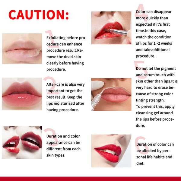 8 farver BB Lips Ampul Serum Kit Lipgloss BB Cream Pigment til læbefarvning