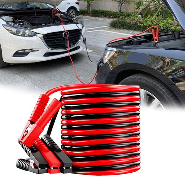 Flexibla startkablar för bilbatteri, startkabel för fordon, kraftöverföring 4 meters