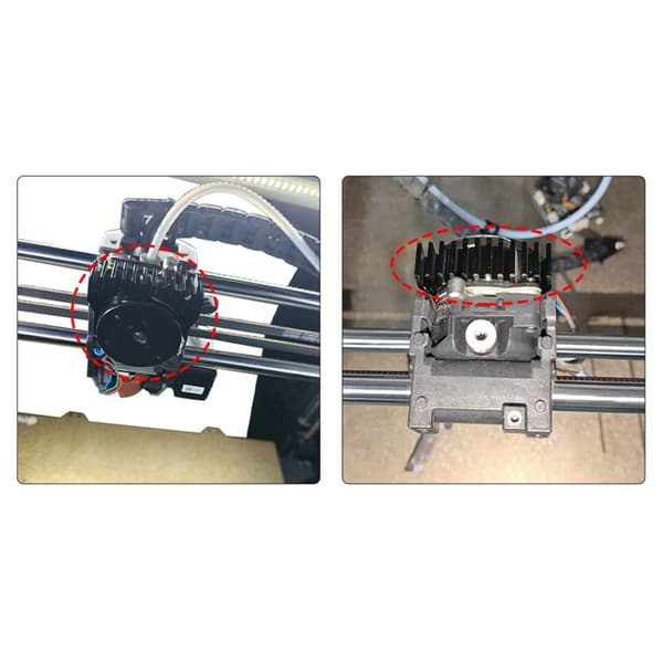 36MM Motor Køleplade Til K1 K1max K1C 3D Printer 36MM Stepper Motor Køleplade