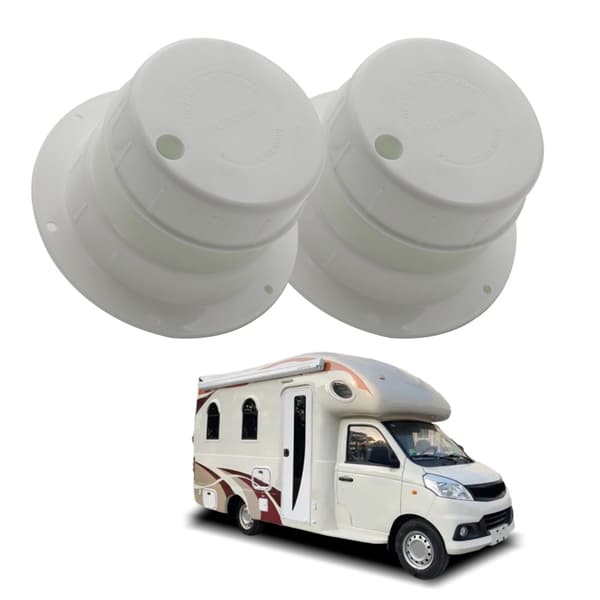 Runde RVs VVS Ventilationshætter 1-2 3/8 Tommer Rør Kloakventilationsdæksel til Trailer 2 stk