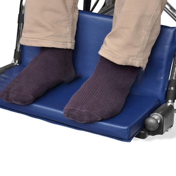 Komfort og støtte kørestolsfodpude Ergonomisk ventileret PU-læderoverflade