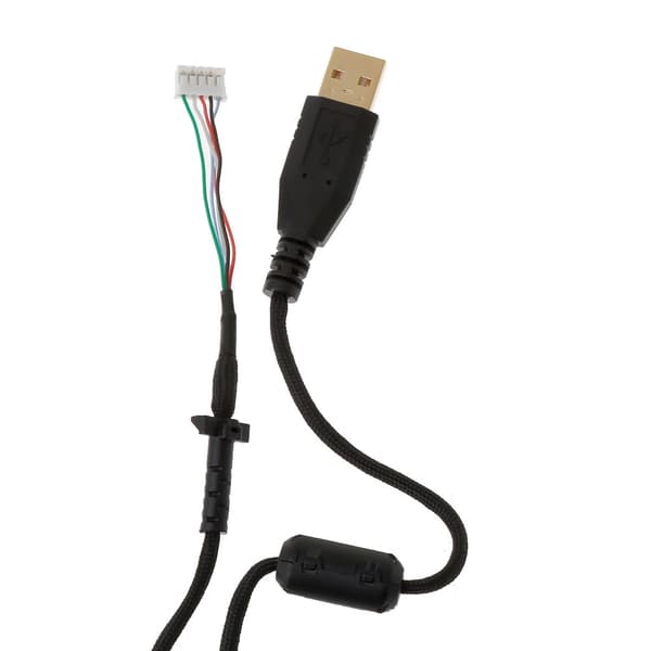 Holdbar nylonflettet USB-musekabeludskiftningsledning til G102