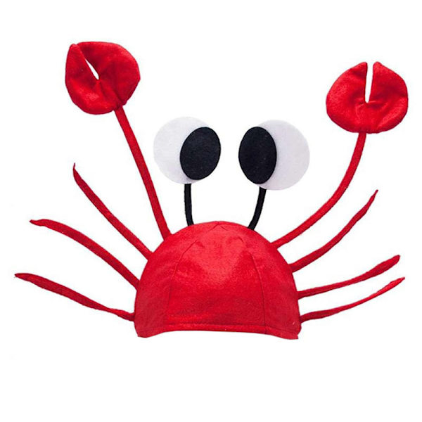 Halloween jul söt röd hummer krabba Hatt Vuxen fancy party kostym cap present