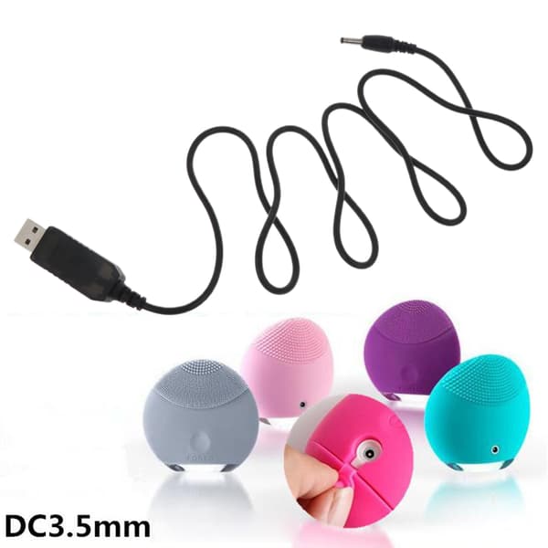 USB til 4.2V 3.5x1.35mm Ladekabel med LED-indikator for LED-hodelykt