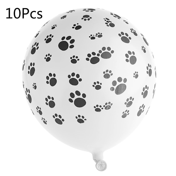 Sæt med 10 Potetryksballoner Hund til Kat Kæledyrspatrulje Latex Fødselsdagsfest Ballon Børn Dyr Skab en Glad Feststemning