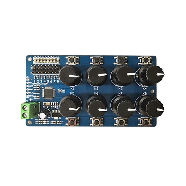 8-kanals Servostyring Debugging Boards med Strømsignalindikatorer