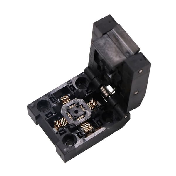 QFP32 Flip Lid Programmeringskontakt Testkontakt 0,5 mm plass for IC-testing