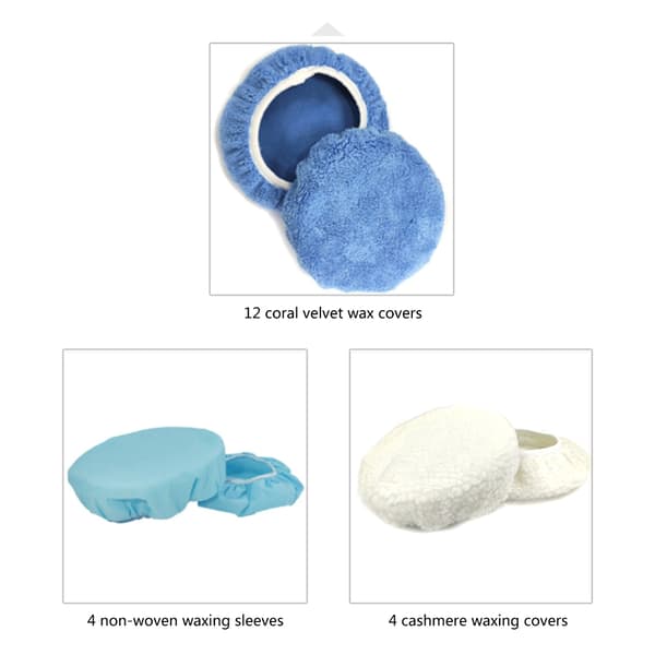 9'' til 10'' Mikrofiber Bilpoleringsputer Voksing Polering Bonnet Buffing Cover