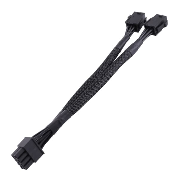 6-bens til 8-bens konverterkabel Fleksibelt og holdbart 18AWG PCIe PCI-E stik