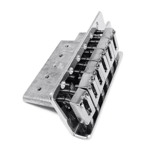 6-strängad gitarrbro sadel bakstycke för elgitarr Standard Tremolo Bridge- set Musikinstrumenttillbehör Silver