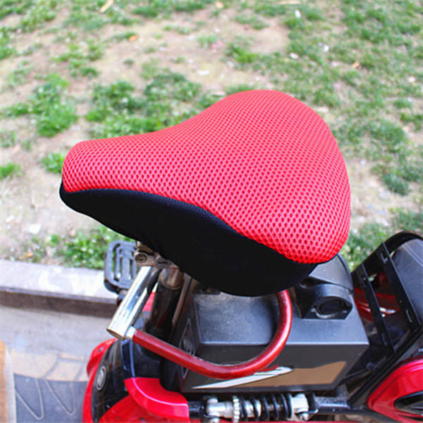 Andningsbar Mesh Screen Cykel för cover för cykel för sits, förbättrad komfort, andas för mountainbikecykel Red