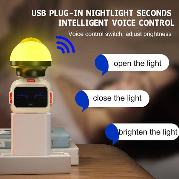 Stemmeaktiveret 5V USB-strømafbryder engelske kommandoer eksklusivt til Lightin