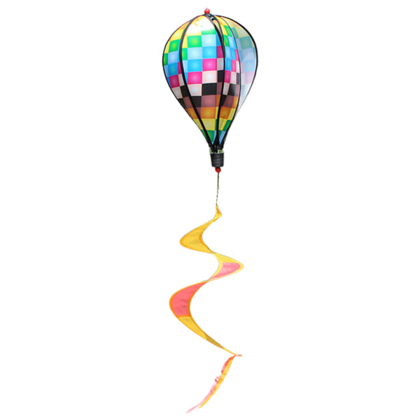 Varmluftsballong Vindspinnare Regnbåge Pinwheel Vindstrumpor Spiral Väderkvarn för Utomhus Trädgård Yard Gräsmatta Dekoration Present 9