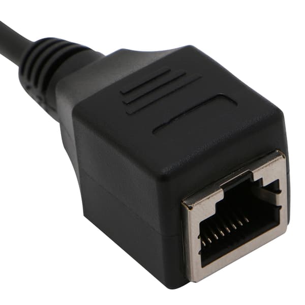 1 stk. 3,5 mm hanstik TRS lydkabel til RJ45-stik Ethernet-adapterkabel