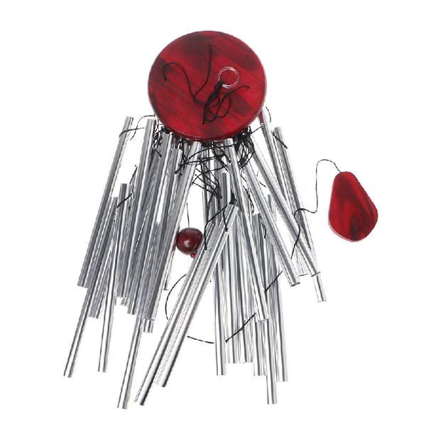 27 Rör Rör Silver Kyrka Wind Chimes Klockor Hängande Utomhus Trädgårdsdekorationer