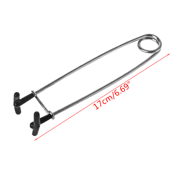 17 cm rostfritt stål fiskmunspridare Pileröppnare Lip Gripper Tackleverktyg