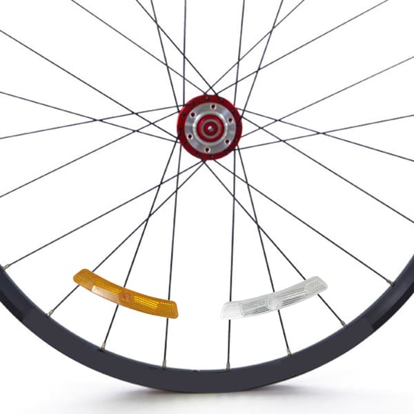 8 stk. cykelreflekser, hjulegerreflekser til cykling Yellow