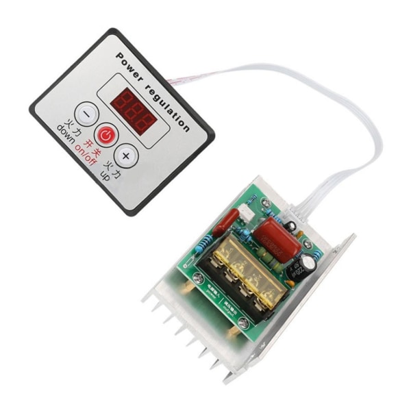 8000W hastighetsregulator Regulator SCR Digital spänningsregulator Hastighetskontroll Dimmer Termostat AC220V Enkel installation